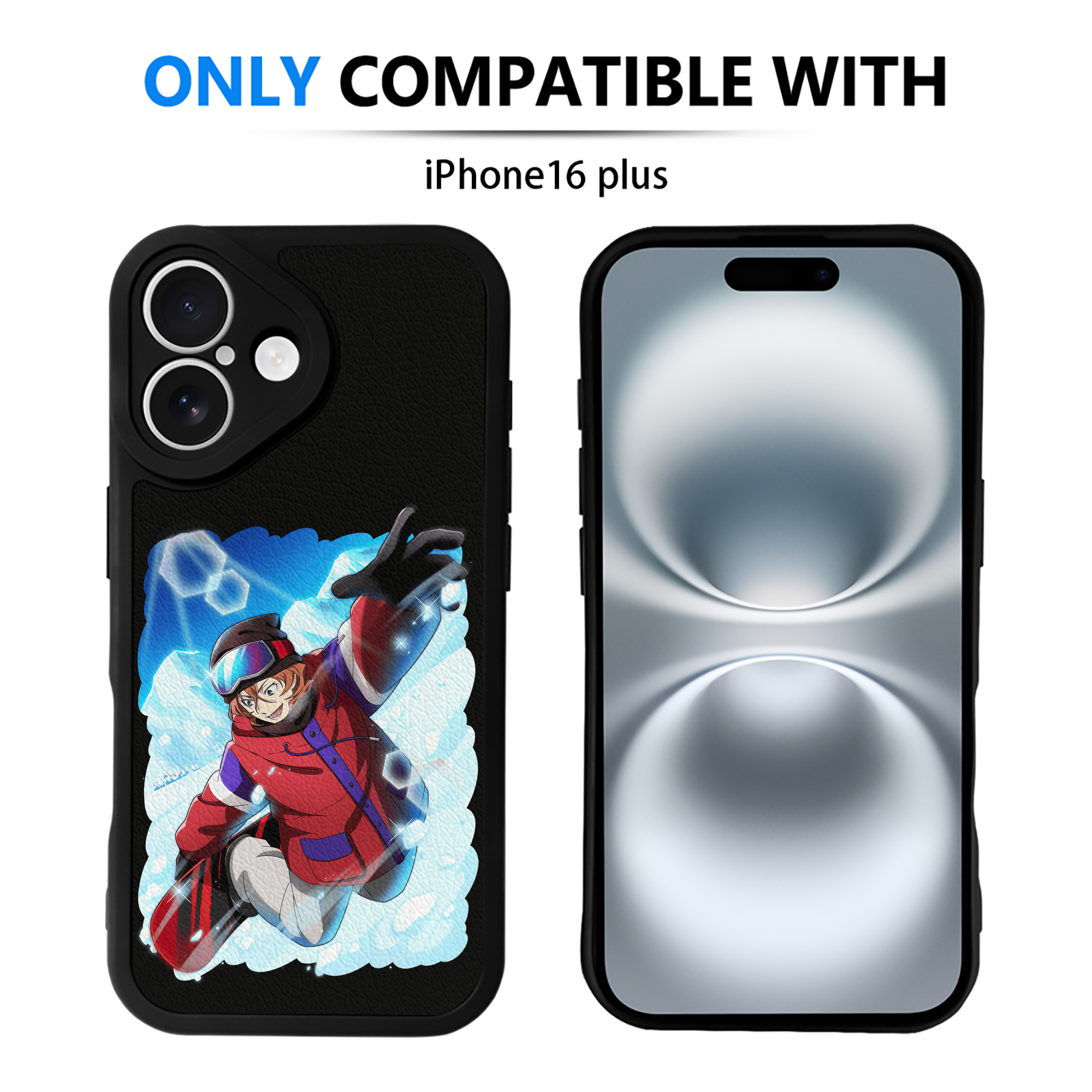 （画像用） 文豪ストレイドッグス Bungo Stray Dogs 【iPhone 16シリーズ対応】シリコンスマホケース（レザー調） 材質：シリコン